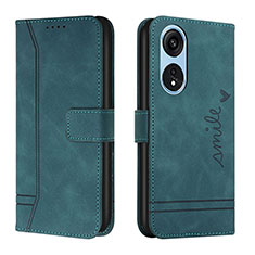 Coque Portefeuille Livre Cuir Etui Clapet H01X pour Huawei Honor X5 Plus Vert