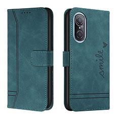 Coque Portefeuille Livre Cuir Etui Clapet H01X pour Huawei Nova 9 SE Vert