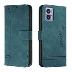 Coque Portefeuille Livre Cuir Etui Clapet H01X pour Motorola Moto Edge 30 Neo 5G Vert