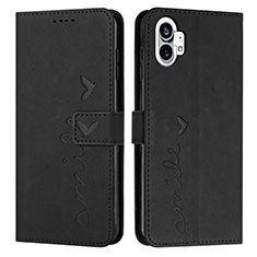 Coque Portefeuille Livre Cuir Etui Clapet H01X pour Nothing Phone 1 Noir