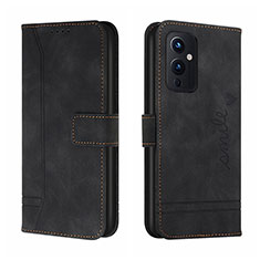 Coque Portefeuille Livre Cuir Etui Clapet H01X pour OnePlus 9 5G Noir