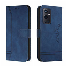 Coque Portefeuille Livre Cuir Etui Clapet H01X pour OnePlus 9 Pro 5G Bleu