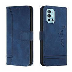 Coque Portefeuille Livre Cuir Etui Clapet H01X pour OnePlus 9R 5G Bleu