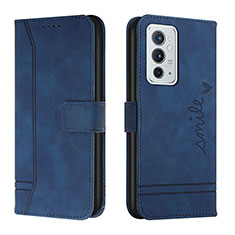 Coque Portefeuille Livre Cuir Etui Clapet H01X pour OnePlus 9RT 5G Bleu