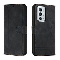 Coque Portefeuille Livre Cuir Etui Clapet H01X pour OnePlus 9RT 5G Noir