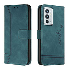 Coque Portefeuille Livre Cuir Etui Clapet H01X pour OnePlus 9RT 5G Vert