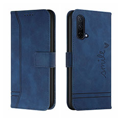 Coque Portefeuille Livre Cuir Etui Clapet H01X pour OnePlus Nord CE 5G Bleu