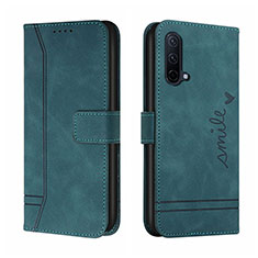 Coque Portefeuille Livre Cuir Etui Clapet H01X pour OnePlus Nord CE 5G Vert