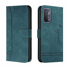 Coque Portefeuille Livre Cuir Etui Clapet H01X pour Oppo A74 4G Vert