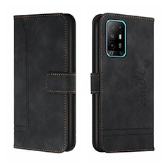 Coque Portefeuille Livre Cuir Etui Clapet H01X pour Oppo A94 5G Noir