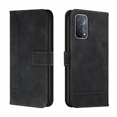 Coque Portefeuille Livre Cuir Etui Clapet H01X pour Oppo F19s Noir