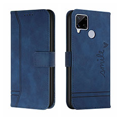 Coque Portefeuille Livre Cuir Etui Clapet H01X pour Realme 7i RMX2193 Bleu