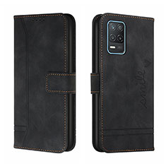 Coque Portefeuille Livre Cuir Etui Clapet H01X pour Realme 8s 5G Noir