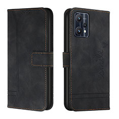 Coque Portefeuille Livre Cuir Etui Clapet H01X pour Realme 9 4G Noir