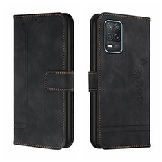 Coque Portefeuille Livre Cuir Etui Clapet H01X pour Realme 9 5G India Noir