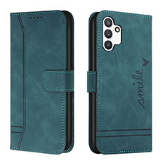 Coque Portefeuille Livre Cuir Etui Clapet H01X pour Samsung Galaxy A13 4G Vert