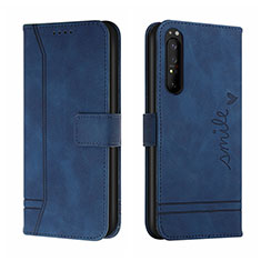 Coque Portefeuille Livre Cuir Etui Clapet H01X pour Sony Xperia 1 II Bleu
