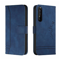 Coque Portefeuille Livre Cuir Etui Clapet H01X pour Sony Xperia 1 III Bleu