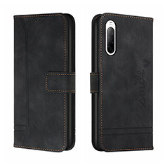 Coque Portefeuille Livre Cuir Etui Clapet H01X pour Sony Xperia 10 III Noir