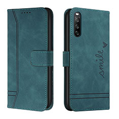 Coque Portefeuille Livre Cuir Etui Clapet H01X pour Sony Xperia 10 IV SO-52C Vert