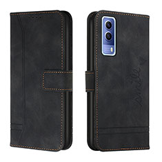 Coque Portefeuille Livre Cuir Etui Clapet H01X pour Vivo iQOO U1 Noir