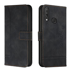 Coque Portefeuille Livre Cuir Etui Clapet H01X pour Vivo Y11 Noir