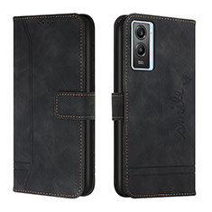 Coque Portefeuille Livre Cuir Etui Clapet H01X pour Vivo Y55s (2021) Noir