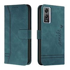 Coque Portefeuille Livre Cuir Etui Clapet H01X pour Vivo Y55s (2021) Vert