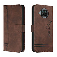 Coque Portefeuille Livre Cuir Etui Clapet H01X pour Xiaomi Mi 10i 5G Marron