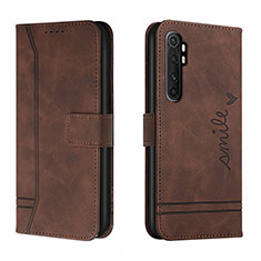 Coque Portefeuille Livre Cuir Etui Clapet H01X pour Xiaomi Mi Note 10 Lite Marron