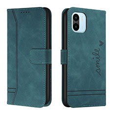 Coque Portefeuille Livre Cuir Etui Clapet H01X pour Xiaomi Poco C51 Vert