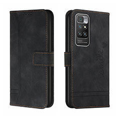 Coque Portefeuille Livre Cuir Etui Clapet H01X pour Xiaomi Redmi 10 (2022) Noir