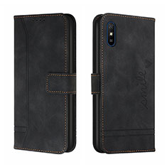 Coque Portefeuille Livre Cuir Etui Clapet H01X pour Xiaomi Redmi 9A Noir