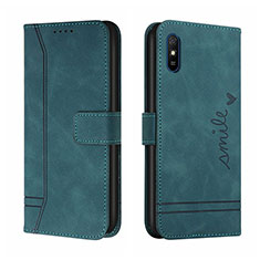 Coque Portefeuille Livre Cuir Etui Clapet H01X pour Xiaomi Redmi 9A Vert