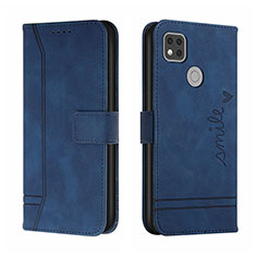 Coque Portefeuille Livre Cuir Etui Clapet H01X pour Xiaomi Redmi 9C Bleu