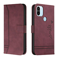 Coque Portefeuille Livre Cuir Etui Clapet H01X pour Xiaomi Redmi A1 Plus Rouge