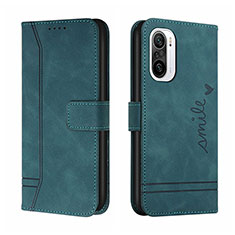 Coque Portefeuille Livre Cuir Etui Clapet H01X pour Xiaomi Redmi K40 5G Vert