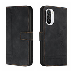 Coque Portefeuille Livre Cuir Etui Clapet H01X pour Xiaomi Redmi K40 Pro+ Plus 5G Noir