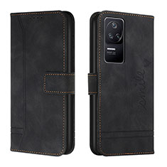 Coque Portefeuille Livre Cuir Etui Clapet H01X pour Xiaomi Redmi K40S 5G Noir