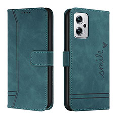 Coque Portefeuille Livre Cuir Etui Clapet H01X pour Xiaomi Redmi K50i 5G Vert