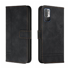 Coque Portefeuille Livre Cuir Etui Clapet H01X pour Xiaomi Redmi Note 10T 5G Noir