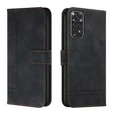 Coque Portefeuille Livre Cuir Etui Clapet H01X pour Xiaomi Redmi Note 11 4G (2022) Noir