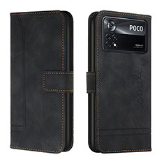 Coque Portefeuille Livre Cuir Etui Clapet H01X pour Xiaomi Redmi Note 11E Pro 5G Noir