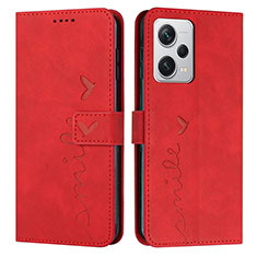 Coque Portefeuille Livre Cuir Etui Clapet H01X pour Xiaomi Redmi Note 12 Pro+ Plus 5G Rouge