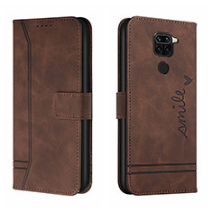 Coque Portefeuille Livre Cuir Etui Clapet H01X pour Xiaomi Redmi Note 9 Marron