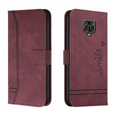 Coque Portefeuille Livre Cuir Etui Clapet H01X pour Xiaomi Redmi Note 9 Pro Max Rouge