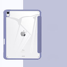 Coque Portefeuille Livre Cuir Etui Clapet H02 pour Apple iPad Air 4 10.9 (2020) Gris Lavende