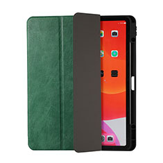 Coque Portefeuille Livre Cuir Etui Clapet H02 pour Apple iPad Pro 12.9 (2021) Vert