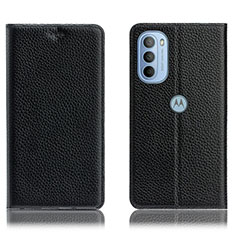 Coque Portefeuille Livre Cuir Etui Clapet H02P pour Motorola Moto G31 Noir