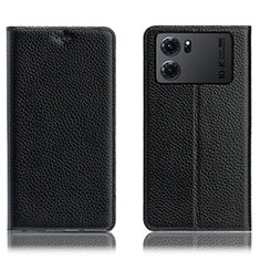 Coque Portefeuille Livre Cuir Etui Clapet H02P pour Oppo K10 5G Noir